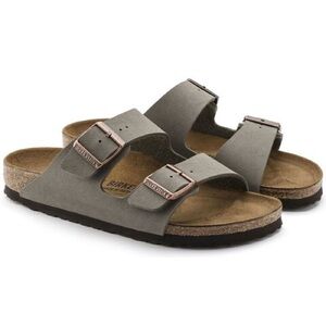 Birkenstock Arizona Birkibuc Mocha Leather Unisex Sandal Sz 44 EU 11 US MENS